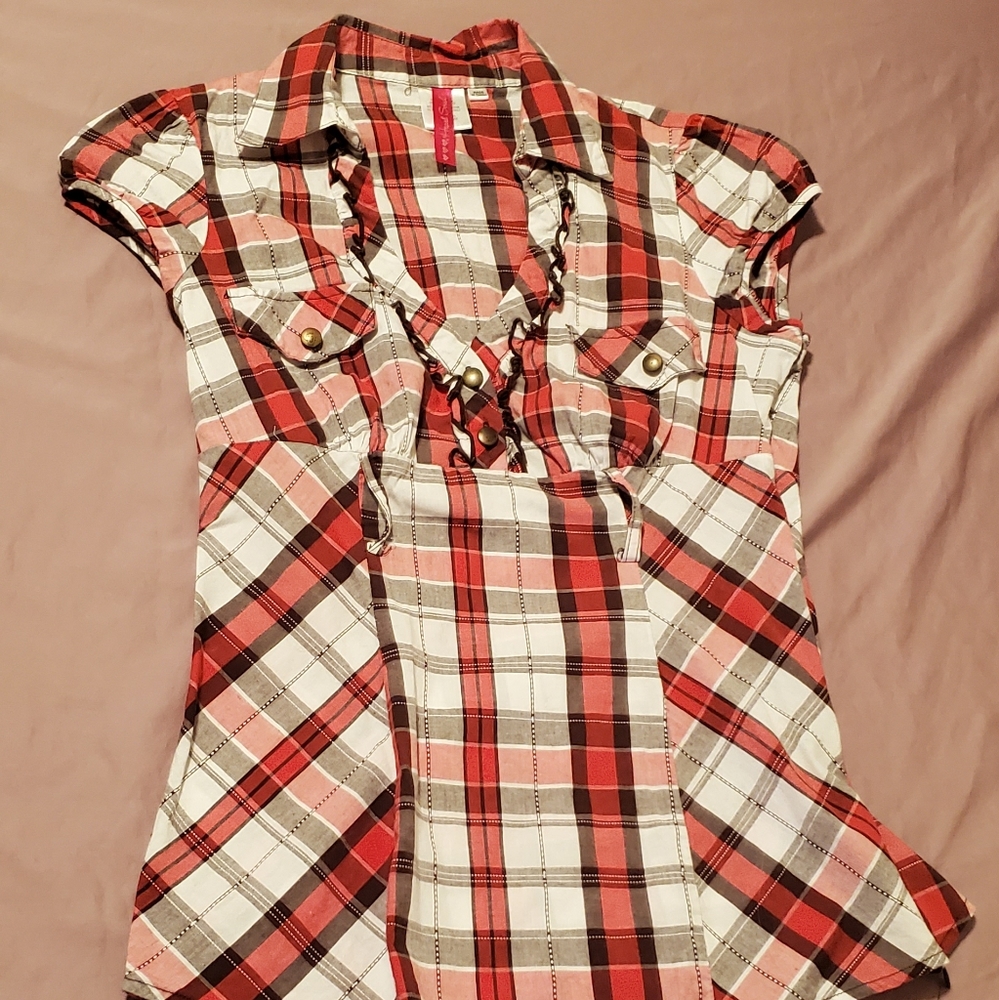 Plaid blouse